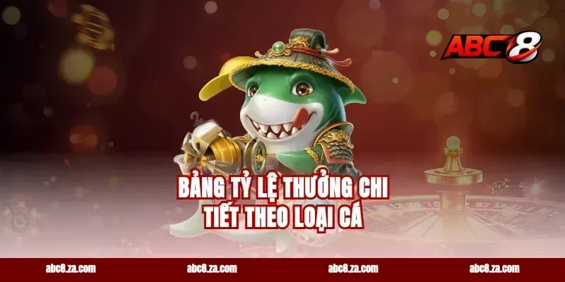 Bảng Tỷ Lệ Thưởng Chi Tiết Theo Loại Cá