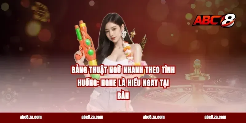 Bảng thuật ngữ nhanh theo tình huống: nghe là hiểu ngay tại bàn